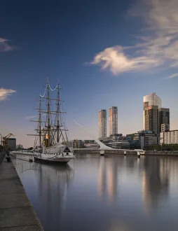Buenos Aires Prints: Puente de la Mujer (Bridge of the Woman), Puerto Madero, Buenos Aires, Argentina