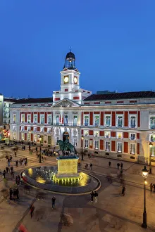 Fountain Prints: Puerta del Sol square, Madrid, Spain