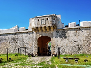 Bastion Prints: Puerta de Tierra, Defensive Wall of the Old Town, Campeche City, Campeche State, Mexico