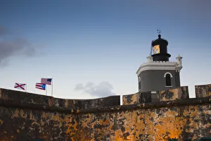Images Dated 18th June 2010: Puerto Rico, San Juan, Old San Juan, San Felipe del Morro Fort, El Morro, fortress walls