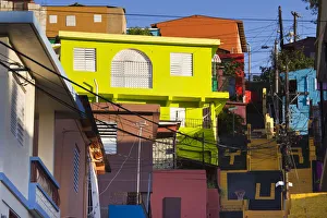 Images Dated 18th June 2010: Puerto Rico, South Coast, Yauco, colorful buildings