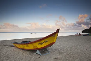 Images Dated 18th June 2010: Puerto Rico, West Coast, Aguadilla, Crashboat Beach, lifeboats