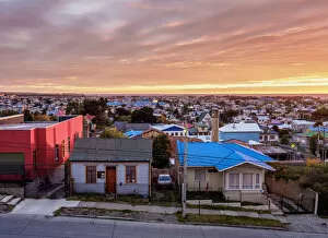 Punta Arenas at sunrise, Magallanes Province, Patagonia, Chile