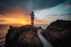 Volcanic Prints: Punta Meno lighthouse, Tenerife, Canary Islands, Spain