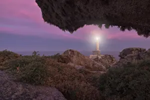 Galicia Prints: Punta Nariga Lighthouse, municipality of Malpica de Bergantinos, Galicia, Spain