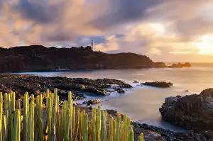 Canary Prints: Punta Teno lighthouse during sunset
