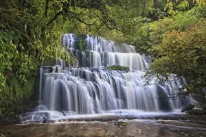 Images Dated 1st November 2019: Purakaunui Falls, Catlins, New Zealand