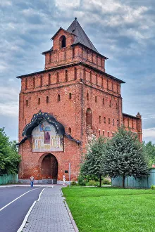 Moscow Region Prints: Pyatnitskie gates of Kolomna Kremlin, Kolomna, Moscow region, Russia
