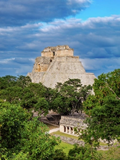Uxmal Prints: Pyramid of the Fortune-teller or Pyramid of the Magician