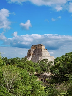 Uxmal Prints: Pyramid of the Fortune-teller or Pyramid of the Magician