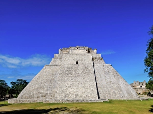 Uxmal Prints: Pyramid of the Fortune-teller or Pyramid of the Magician, Uxmal, Yucatan State, Mexico