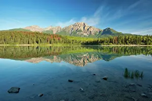 Pyramid Mountain and Pyramid Lake, Jasper National Park, Alberta, Canada