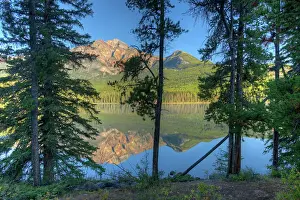 Pyramid Mountain and Pyramid Lake, Jasper National Park, Alberta, Canada