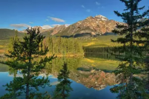 Pyramid Mountain and Pyramid Lake, Jasper National Park, Alberta, Canada