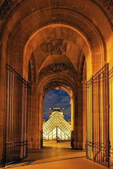 Paris Prints: Pyramide du Louvre, Louvre, Paris, France