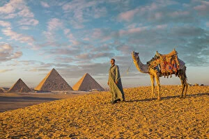 Deserts Collection: Pyramids of Giza, Giza, Cairo, Egypt