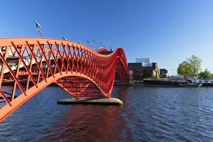 Images Dated 31st August 2018: Python Bridge, Zeeburg, Amsterdam, Noord Holland, Netherlands