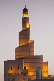 Middle East Gallery: Qatar, Doha, FANAR, Qatar Islamic Cultural Center, dusk