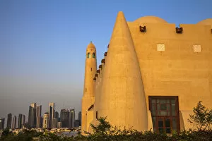 Images Dated 17th June 2013: Qatar, Doha, Mohammed bin Abdulwahhab Mosque - The State Mosque of Qatar