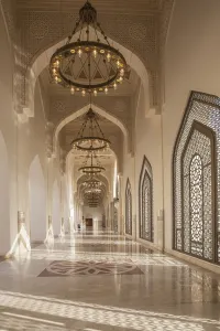 Qatari Prints: Qatar, Doha, Mohammed bin Abdulwahhab Mosque - The State Mosque of Qatar