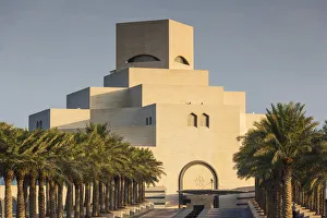 Qatar, Doha, The Museum of Islamic Art, designed by I. M. Pei, exterior