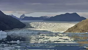 Qooroq glacier from Qooroq Fjord, Greenland