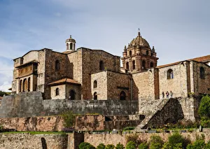 Inca Empire Prints: Qoricancha Ruins and Santo Domingo Convent, Cusco, Peru