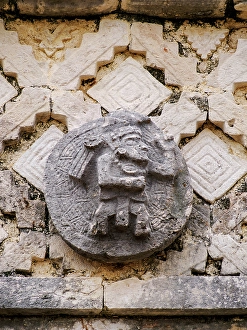 Uxmal Prints: Quadrangle of the Nuns, detailed view, Uxmal, Yucatan State, Mexico