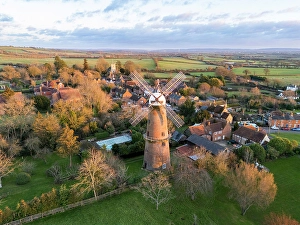 Bucks Prints: Quainton windmill, Quainton, Buckinghamshire, England. UK