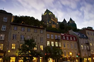 Images Dated 16th February 2010: Quebec City, Canada. The Chateau Frontenac from the lower town or bas ville in old
