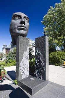 Images Dated 16th February 2010: Quebec City, Canada. The Monument aux Freres Educateurs in Quebecs Upper Town