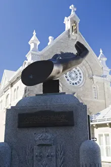 Vieux Quebec Prints: Quebec City, Canada. The Monument to the teaching sisters in old Quebec City Canada