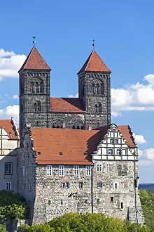 Quedlinburg Prints: Quedlinburg Castle and Collegiate Church Saint Servatii, UNESCO World Heritage Site