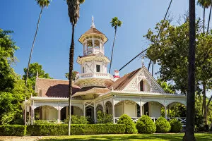 Images Dated 17th April 2018: Queen Anne Cottage, LA Arboretum, Los Angeles, California, USA