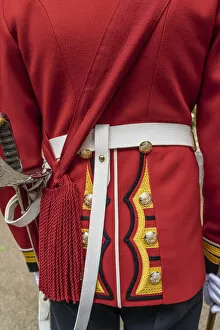 Images Dated 15th June 2022: Queens guards uniform detail, London, England, Uk