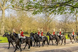 Images Dated 15th June 2022: Queens horseguards during Changing of the guards, London, England, Uk