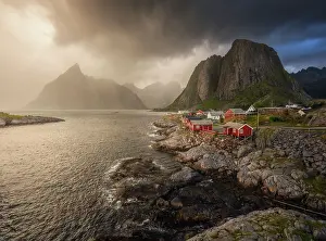 Reine Prints: A quickly approaching blizzard barely gave me the time to get down from my car and take this shot