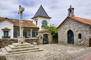 A quiet square in Seixas, a historic village near Caminha