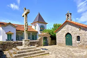 Caminha Prints: A quiet square in Seixas, a historic village near Caminha