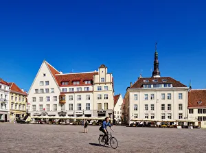 Tallinn Prints: Raekoja plats, Old Town Market Square, Tallinn, Estonia