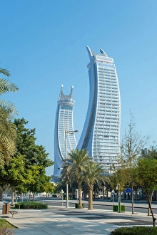 Doha Prints: Raffles Hotel in the Crescent Tower, Lusail, Doha, Qatar