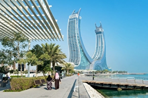 Doha Prints: Raffles Hotel in the Crescent Tower, Lusail, Doha, Qatar