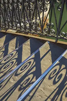 Railings Prints: Railings and steps on a small bridge, Venice, Veneto, Italy