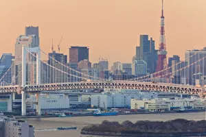 Rainbow Bridge Prints: Rainbow Bridge, Tokyo Bay, Tokyo, Japan