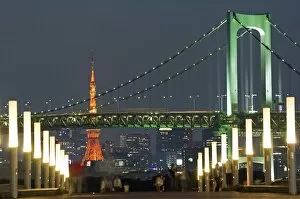Sky Line Gallery: Rainbow Bridge and Tokyo Tower