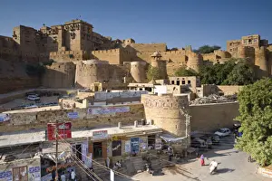 Jaisalmer Prints: Rajmahal & City Walls, Jaisalmer, Rajasthan, India