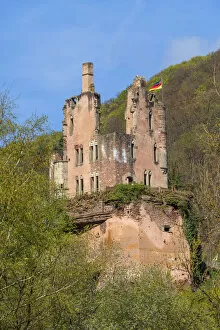 Ramstein castle ruin, Kordel, Kyll valley, Eifel, Rhineland-Palatinate, Germany