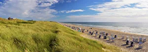 Deckchairs Prints: Rantum beach, Sylt, Schleswig Holstein, Germany