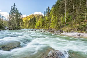 Kufstein Prints: The rapids of Brandenberger Ache at the end of the Kaiser Gorge, Brandenberg region