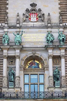 Rathaus Prints: Detail of Rathaus (Town Hall), Hamburg, Germany